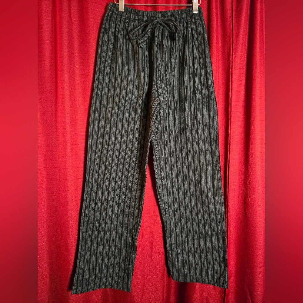 Striped Black Men's Lounging Pants